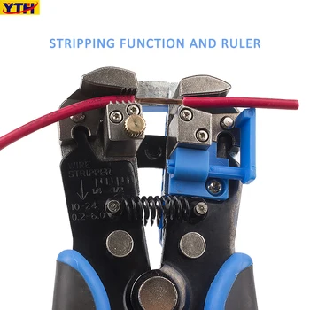 Kabelio Wire Stripper Cutter Užspaudimo Replės automatinė daugiafunkcį Užspaudimo Nuėmimo Replės Reguliuojamos Multitool rankiniai įrankiai