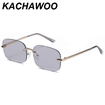 Kachawoo aikštėje moteris taškus akiniai nuo saulės žalios šviesos spalva aukso retro saulės akiniai stačiakampiais vyras uv400 metalo 2021 naujųjų metų dovana