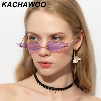 Kachawoo moterų vintage akiniai nuo saulės taškus juoda žalia veidrodis vyrų liepsna saulės akiniai metalo aukso karšto pardavimo priedai vasaros