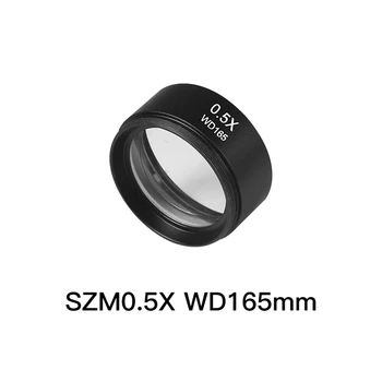 Kaisi SZM0.5X Pagalbiniai Tikslas Objektyvas Stereo, Zoom Mikroskopu WD165mm Dvigubai Laukas didinamasis stiklas Endoskopą Objektyvas