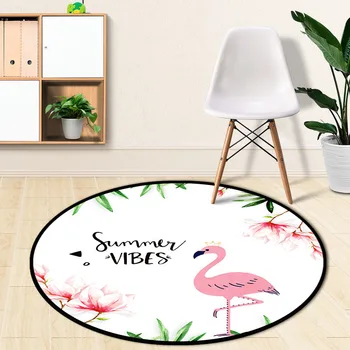 Kaktusas Flamingo apvalus Kilimas Miegamojo Kambarį, Žurnalinis staliukas, Kambaryje Kabo Krepšelį Sodas, Antklodė, Kompiuterio Kėdė Kilimėlis