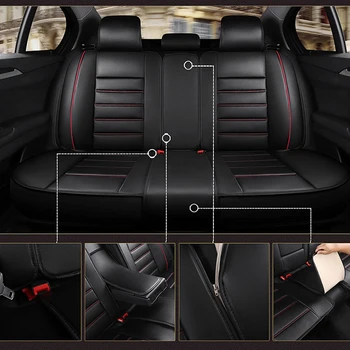 Kalaisike kokybės odos universaliųjų automobilių sėdynių užvalkalai Toyota visų modelių Camry RAV4 