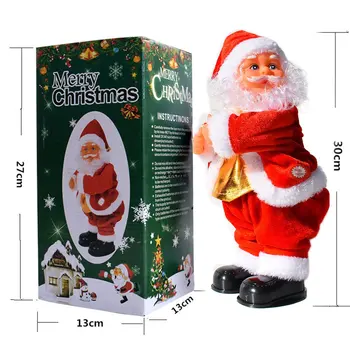 Kalėdų Dovanos Klubo Plakant Su Muzikos Santa Claus Formos Lėlės Elektriniai Žaislai Kalėdų Dekoravimo Reikmenys