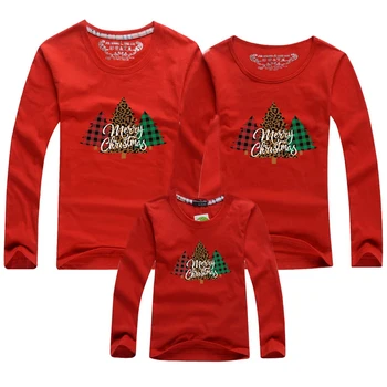 Kalėdų Drabužius Naujas Kūdikis, Vaikas, Tėtis, Mama Atitikimo Šeimos Komplektus Kalėdų Elnias Spausdinti Šeimos, Tėvų-vaikų Ilgai Sleev T-shirts
