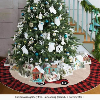 Kalėdų Eglutė Sijonas Automobilio Modelio Apvalus Kilimas, Šventiniai Kalėdų Papuošalai Namo Aukšte Tinklelis, Mat naujieji Metai Apdaila