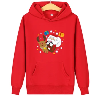 Kalėdų Hoody Santa Claus Spausdinti Anime Hoodies Vyrų, Moterų Palaidinukė Juoda Hoodie Kalėdų Rudenį Viršūnes Streetwear