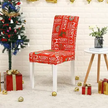 Kalėdų Kėdė Padengti Santa Sąlyga Skrybėlę Kalėdinė Dekoracija Namuose Naujųjų Metų Dekoro Decoracion
