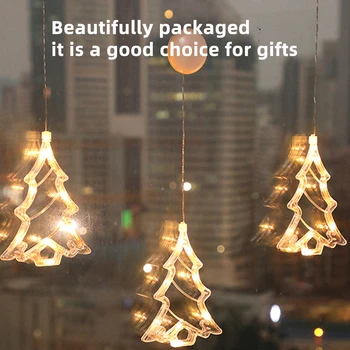 Kalėdų LED Tikras Kalėdų Šviesos LED Bell siurbtukas Šviesos Interjerams Dekoruoti 2021 Naujųjų Metų Dekoracija Namuose Dovana