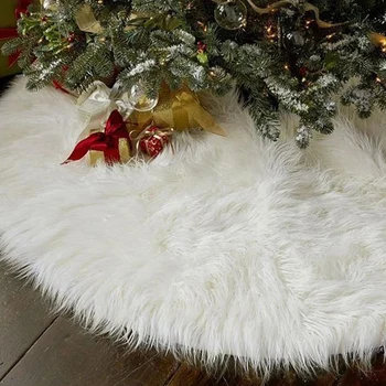 Kalėdų Medžio Šonas Baltas Pliušinis Eglučių Papuošalai Kalėdų eglutės ornamentu Kalėdų eglutę Kalėdų Medžio Dekoro Namuose Šalis