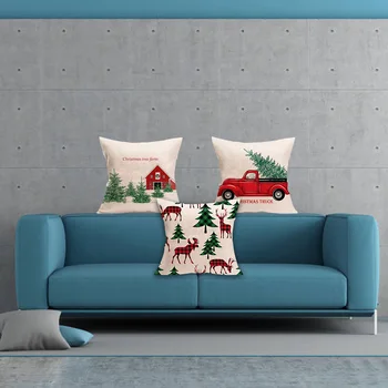 Kalėdų Pagalvės Užvalkalą Linksmų Kalėdų Pagalvėlė Padengti Dekoratyvinių Sofos Pagalvių Užvalkalai Namų Puošmena Sofa Automobilį Galima Pateikti Kalėdos