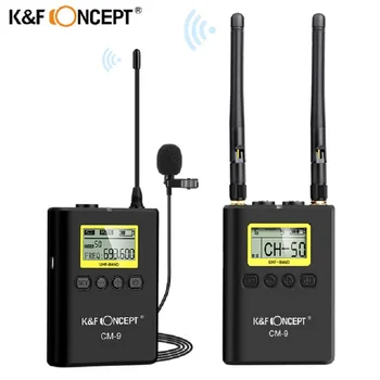 K&F Sąvoka CM-9 Profesionalių UHF Bevielio Mikrofono Sistema Imtuvas +Siųstuvas, skirtas 