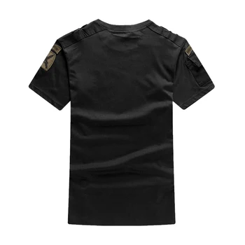 Karinio Stiliaus vyriški trumpomis Rankovėmis T-Shirt Vasaros Armijos Žalioji Kovoti Taktiniai Plius Dydžio Marškinėlius Atsitiktinis, O Neck T Shirt Vyrai Tee Viršūnės