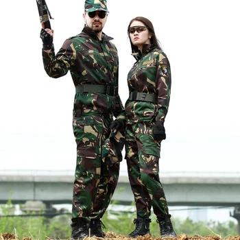 Karinę Uniformą Specialiųjų Pajėgų Lauko Kamufliažinis Kostiumas Mokymo CS Kovoti su Medžioklės Drabužius ilgomis Rankovėmis Striukė + Kelnės Vyrams, Moterims