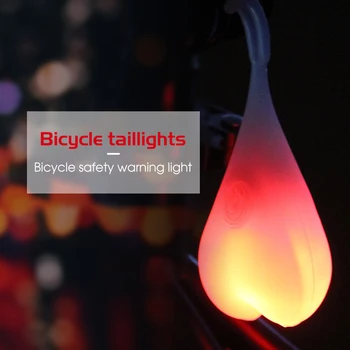 Karštam Vandeniui Dviračių Kamuolius Uodega Silikono Šviesos Kūrybos Dviračiu Naktį Esminius LED Raudonos spalvos Įspėjamasis Šviesos Dviračių Sėdynės atlošo Kiaušinių Lempos