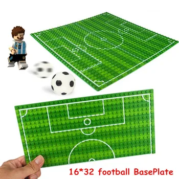 Karšto 32x16 taškų Futbolo, Krepšinio Pagrindo Messie pagrindinės Plokštės Kūrimo Bloką Žaislai Vaikams Suderinama Duomenys