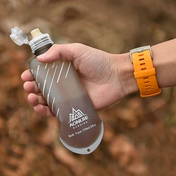 Karšto AONIJIE 2Pack Hidratacijos Pūslės Sporto Energetikos Minkštas Kolbą Vandens Butelis Rezervuaro už Maratonas Hidratacijos Pack 170ML