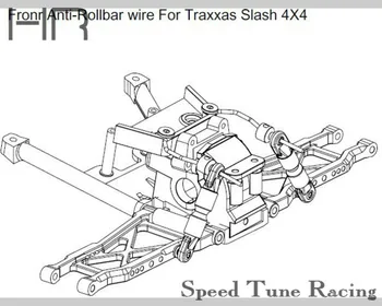 Karšto lenktynių HR priekiniai ir galiniai anti-patarimas linguoti baras vielos Traxxas Slash 4x4 RALIS LCG 4x4 Velniop ir 1/10 Ralio Transporto priemonių
