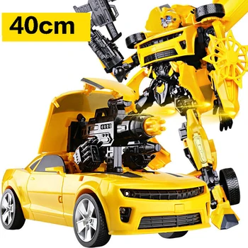 Karšto pardavimo 40cm Transformacijos Robotai Automobilių Žaislas Karo Hornet Movie 4 Edition Modelis Klasikinis Veiksmų Skaičius, Vaikų Berniukas Žaislai Dovana