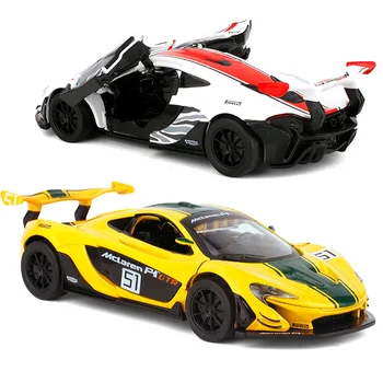 Karšto pardavimo Didelis modeliavimas P1 superautomobilį modelis,1:32 lydinio traukti atgal, automobilių žaislas,2 atvirų durų žaislas automobilis,didmeninė prekyba