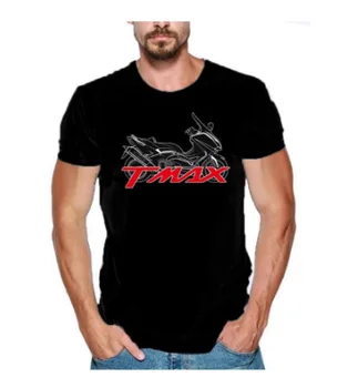Karšto pardavimo medvilnės Vyrų Mados Dviratininkas T-Shirt trumpas rankovėmis slim fit vyrų Viršūnes Motociklų tmax fanatizmo t shirts I8