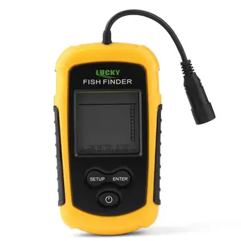 Karšto Pardavimo Pasisekė Nešiojamų Žuvų Ieškiklis Echolotai Patikimesnė Signalizacijos Rele Fishfinder 0.7 - 100m su Baterija ir anglų Ekranas