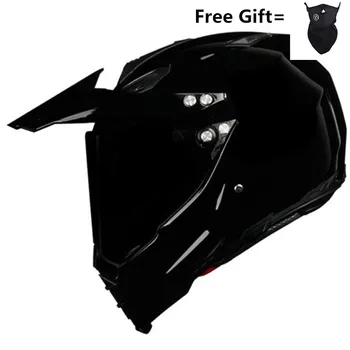 KARŠTO PARDUOTI Gloss black Šalmas Motociklų Lenktynių Dviračio Šalmas ATV Dirt bike Kalnų MTB DH cross Šalmas capacetes S M L XL XXL