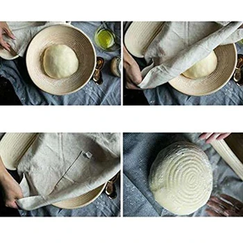 KARŠTO Rotango Duona Rauginama Krepšelį Natūrali Medžiaga, Apvalios Formos Indonezijos Rotango Fermentacijos Krepšelį Tikrinimo Krepšelio