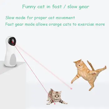 Katė LED Lazeris Žaislai Interaktyvus Kačiukas Linksmas, Juokingas Žaislas Multi-kampas USB Mokestis Pet Smart Žaislais Prekes