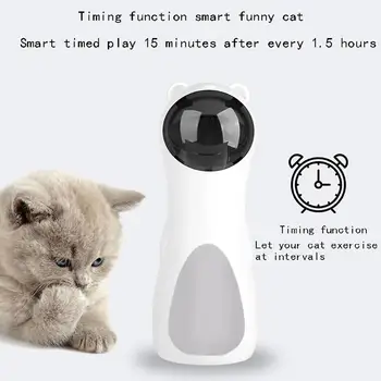 Katė LED Lazeris Žaislai Interaktyvus Kačiukas Linksmas, Juokingas Žaislas Multi-kampas USB Mokestis Pet Smart Žaislais Prekes