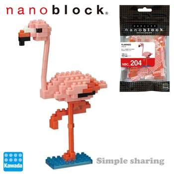 Kawada Nanoblock Flamingo Nbc-204 100 Vienetų Mikro Blokai Mini Kolekcija Serijos Sudėtingumo Lygį Vilkti