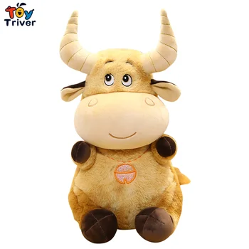 Kawaii Bull Galvijai Karvės Pliušinis Žaislas Iškamšos Lėlės Pagalvė Pagalvės Kūdikiams, Vaikams, Vaikų, Merginų, Gimtadienių, Kalėdų Dovana, Namų Dekoro