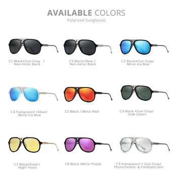 Kdeam naujas atvyko Poliarizuoti akiniai nuo saulės su UV Vairavimo Atspalvių Vyrams/Wome Derliaus Metalo Saulės Akiniai Klasikiniai Prekės KD570