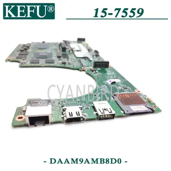 KEFU DAAM9AMB8D0 originalus mainboard Dell Inspiron 15-7559 su I5-6300HQ GTX960M-4 GB Nešiojamas plokštė