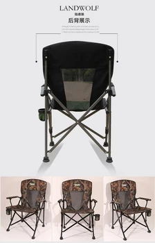 Keliamoji 150 kg Lauko veidrodėliai kėdė Laukinis stovyklavimas Žvejyba/išmatose Paplūdimio kėdės lengva atlikti, kempingas