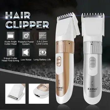 KEMEI KM-9020 Plaukų Clipper Belaidžiai Elektriniai Plaukų Žoliapjovės Profesionali Plaukų Pjovimo ES Prijunkite Įkrovimo Barzda Žoliapjovės