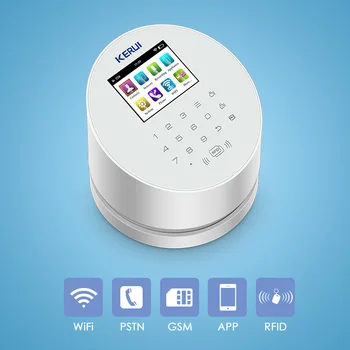 KERUI W2 WiFi, GSM PSTN Namų Signalizacijos RFID Apsaugos Skydelis TFT spalvotas LCD Ekranas ISO Android App Valdymas