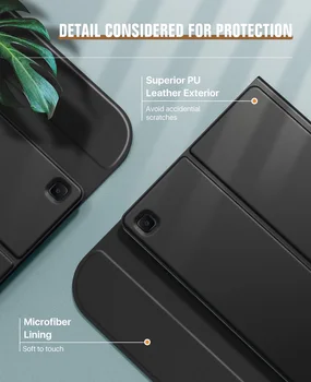 Keyboard Case for Samsung Galaxy Tab S6 Lite 2020 M., Magnetinis Dangtelis Korpuso dėklas su Nuimamu Belaidė Klaviatūra, Skirta Tab S6 Lite
