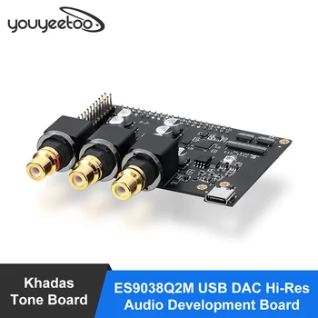 Khadas Tonas Valdybos ES9038Q2M USB DAC Hi-Res Audio Vystymo Lenta su XMOS XU208-128-QF48