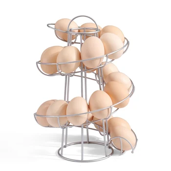 Kiaušinių Laikiklis Stovėti Modernus Spirale Balionėlis stalčiuko Sutaupyti Vietos Virtuvėje TN99