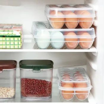 Kiaušinių Talpinimo Šaldytuve Laikymo Dėžutė Kiaušinių Dėklas Plastikinis Buitinių Kiaušinių Tinklelis Virtuvės Konteineryje
