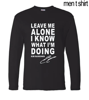 Kimi Raikkonen Palikite Mane Ramybėje raidžių 2019 m. pavasarį naujas medvilnės vyrams, ilgomis rankovėmis T-shirt hip-hop Fitneso prekės ženklo drabužių S-2XL