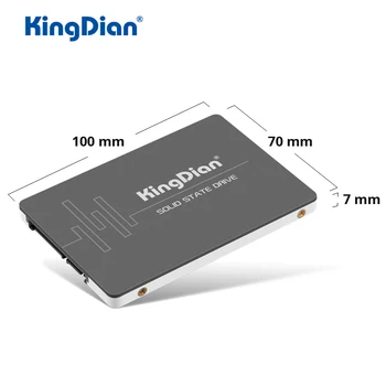KingDian 2.5 SATA3 SSD 120GB 240GB 480GB 128GB 256 GB 1 TB Kietąjį Diską, Vidaus Kietojo Disko nešiojamas