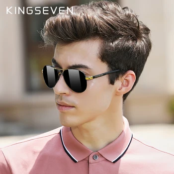 KINGSEVEN Prekės 2020 vyriški Akiniai Vairavimo Poliarizuoti Akiniai nuo saulės Vyrams Ir Moterims Aliuminio Mados Akiniai Gafas De Sol Atspalvių
