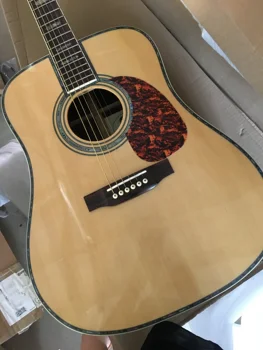 Kinija gitara gamyklos custom naujas kietas eglės viršuje akustinė gitara, D tipo, 45 modelį 41