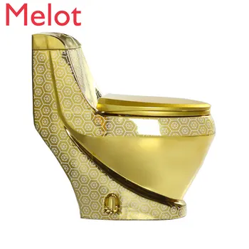 Kinija modernus dizainas, santechnikos įranga, vonios kambario keramikos spalvos pjedestalas baseino aukso tualeto rinkinys