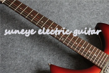 Kinijos OEM Užsakymą 12 Stygos Rick Elektrinė Gitara Derliaus Sunburst Pusiau Tuščiaviduriai Gitara Įstaiga 
