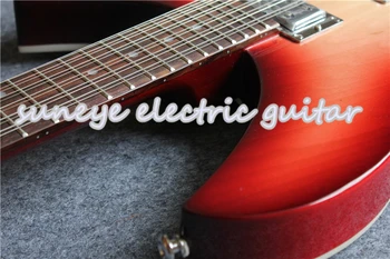 Kinijos OEM Užsakymą 12 Stygos Rick Elektrinė Gitara Derliaus Sunburst Pusiau Tuščiaviduriai Gitara Įstaiga 