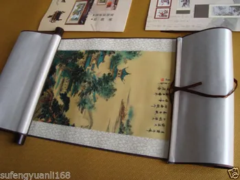 Kinijos SuZhou Šilko Meno Gamtos Peizažai Apdailos Pažymėkite Tapybos S067 Sienos puošmena freskomis namų puošybai.