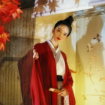 Kinų Tradicinės Liaudies Kostiumas Moterims Hanfu Drabužių Lady Senovės Pėstininkas Su Kardu Cosplay Apranga Tang Dinastijos Etape Šokių Drabužiai