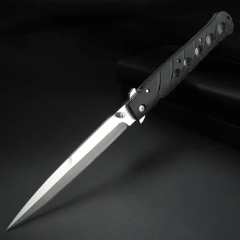 Kišenėje sulankstomas peilis su įrašo Lauko peiliai medžioklei išgyvenimo įrankis knive EDC peilis su guma rankena juoda